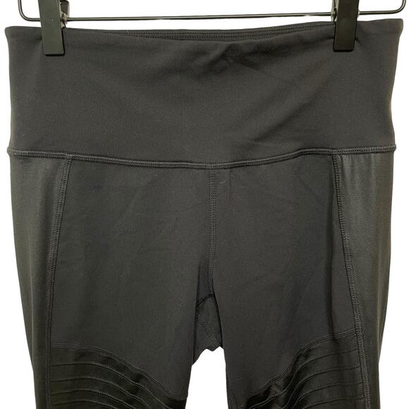 Athleta Women’s Black Estra Leggings Yoga Athletic Mesh Leg Workout Size Small - Picture 6 of 14